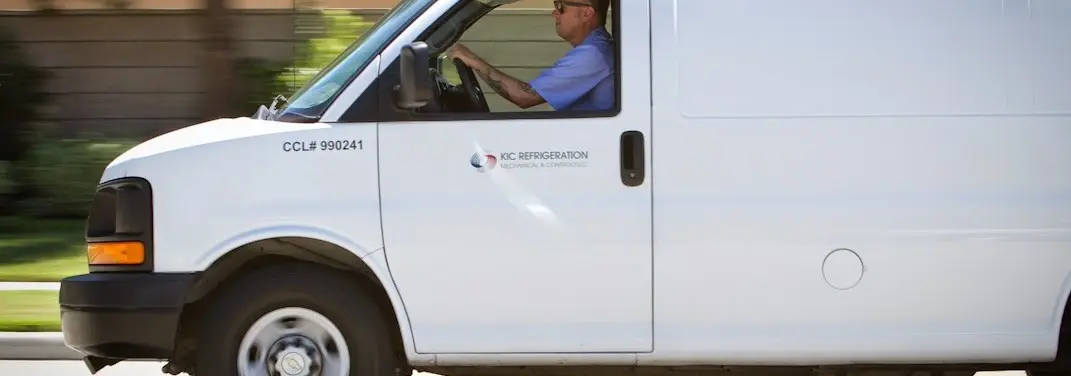 KIC Refrigeration service vehicle serving North Riverside area