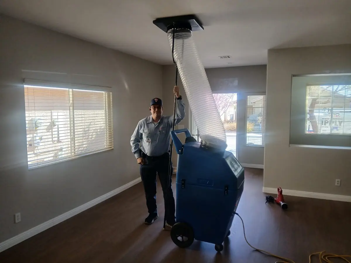 Professional Dryer Vent Cleaning work inside a North Riverside home